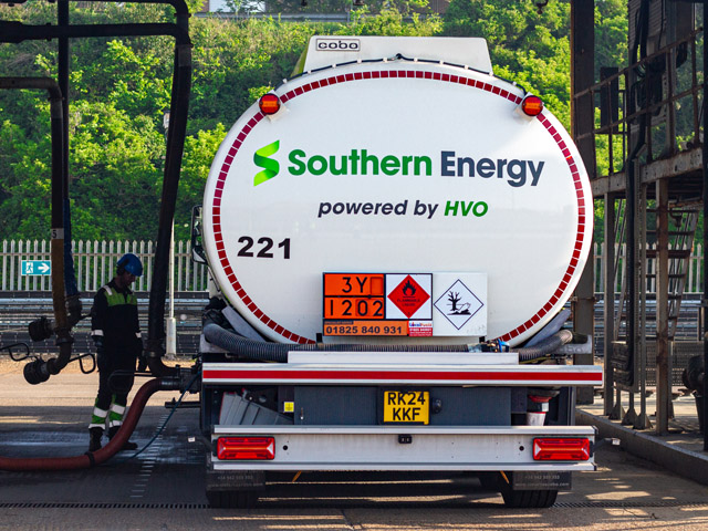 Commercial fuel delivery at a business premises